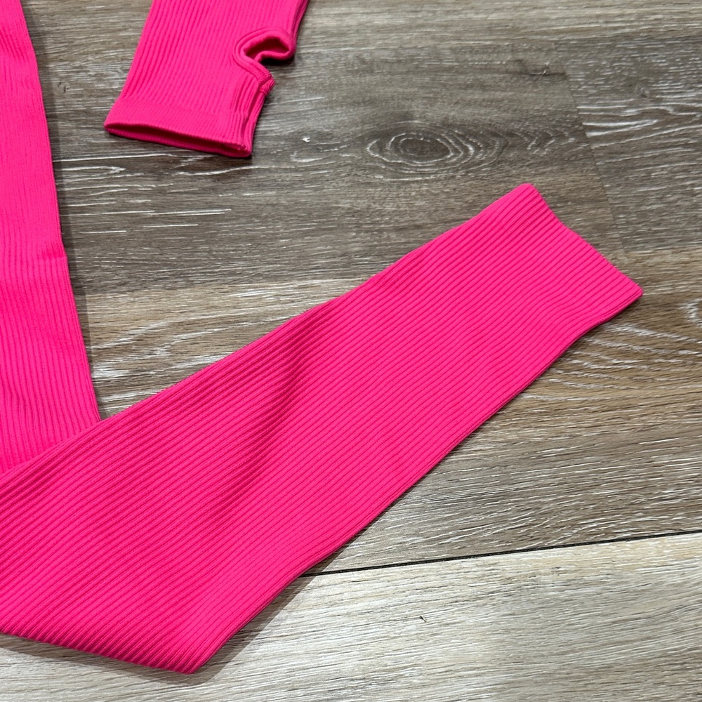 NWT! Hot Pink One Piece Workout Suit - Picture 5 of 6